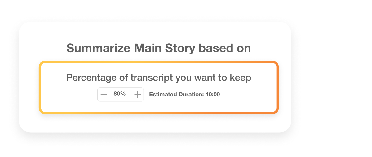 Feature for summarizing main video content in Visla, aiding marketing teams to repurpose content across channels like LinkedIn and company websites.